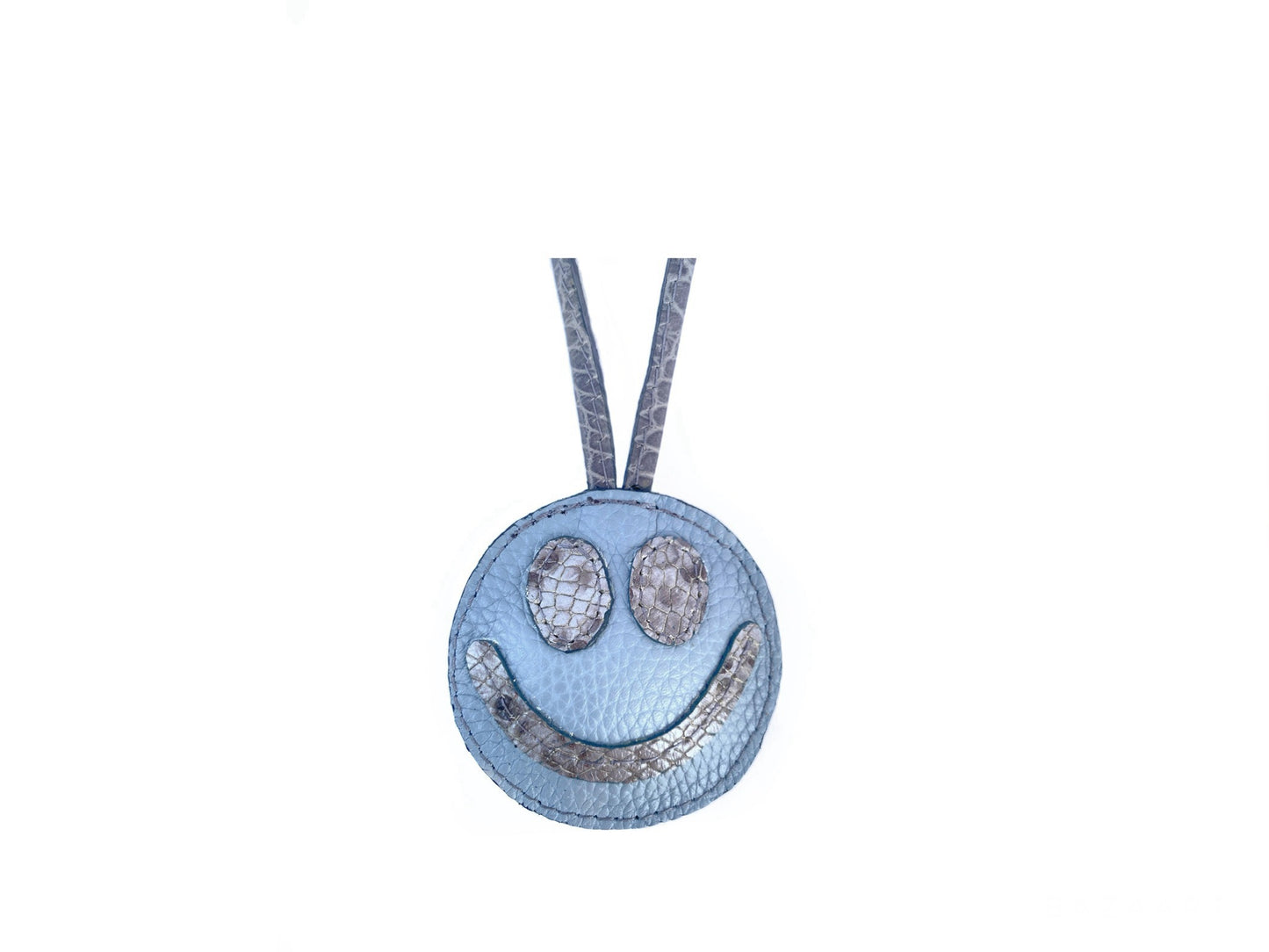 BLUE SMILEY FACE CHARM
